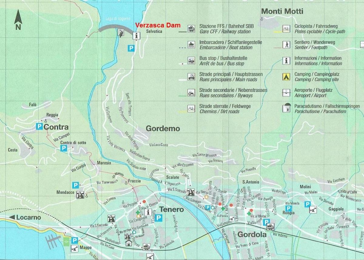 kort over camping i schweiz