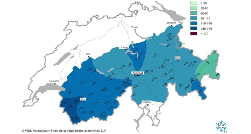 kort over sneen kort schweiz