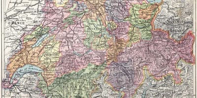 Kort over gamle kort over schweiz