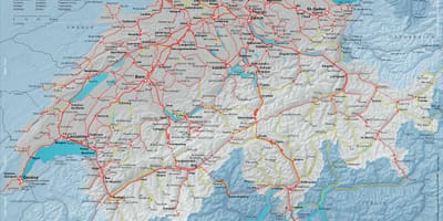 Kort over sbb schweiz kort