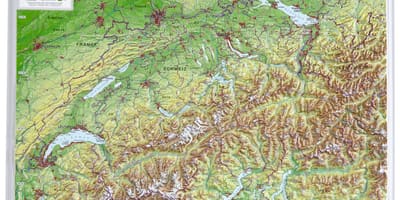 Kort over schweiz 3d