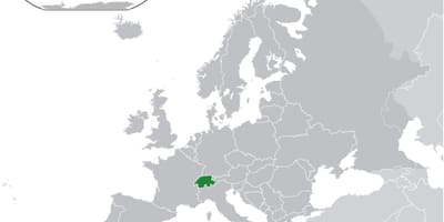 Schweiz kort på verden