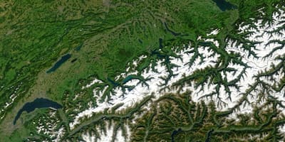 Kort over schweiz satellit