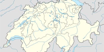 Kort over schweiz vektor-kort