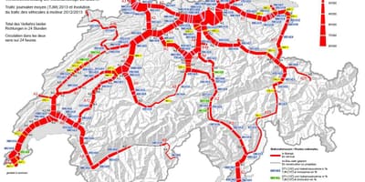 Kort over schweiz vignet