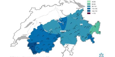 Kort over sneen kort schweiz