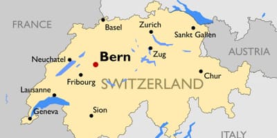 Kort over turist kort over schweiz byer