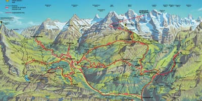 Kort vandrekort schweiz